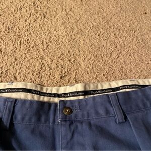Polo Ralph Lauren Pants Mens 38x34 Blue Flat Front Chinos